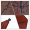 California Umbrella 7.5' Black Aluminum Market Patio Umbrella, Sunbrella Spectrum Ruby 194061334249 - alternate 2